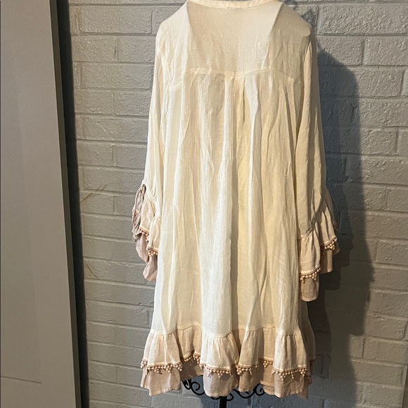Umgee Cream and Tan Dress size medium - Picture 6 of 7